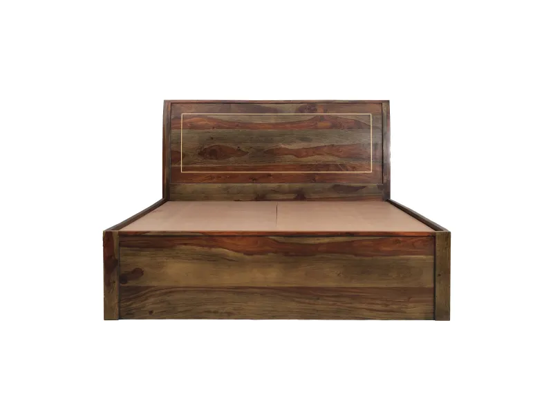 Elara Solid Wood Queen Size Double Bed